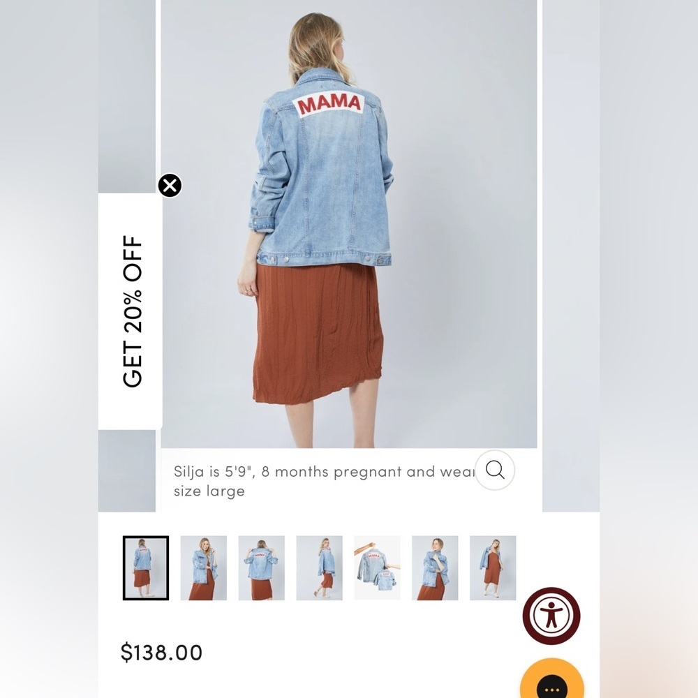 Ingrid & Isabel Light Blue Jean Jacket